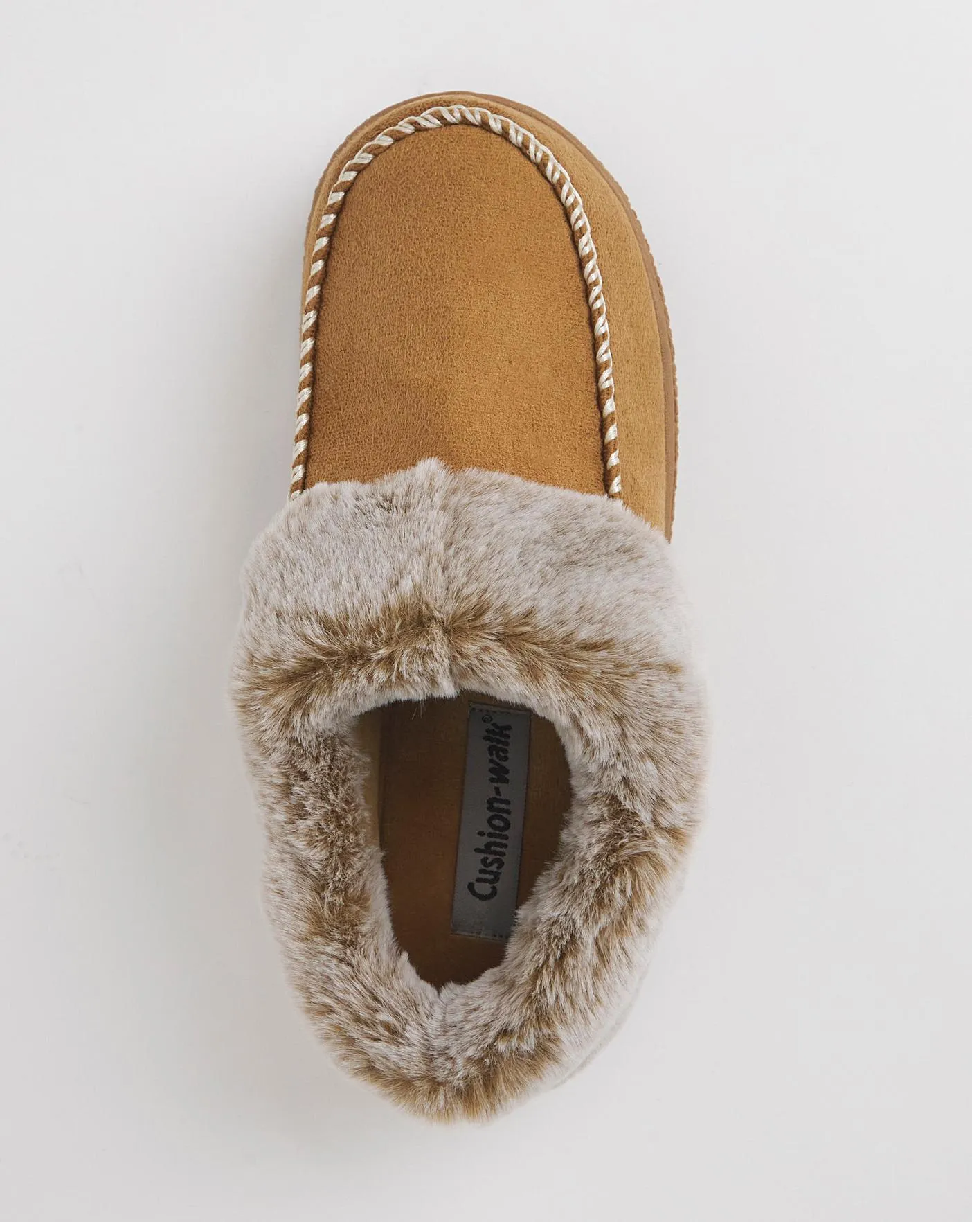 Cushion Walk Cosy Stitch Detail Slipper Extra Wide EEE Fit