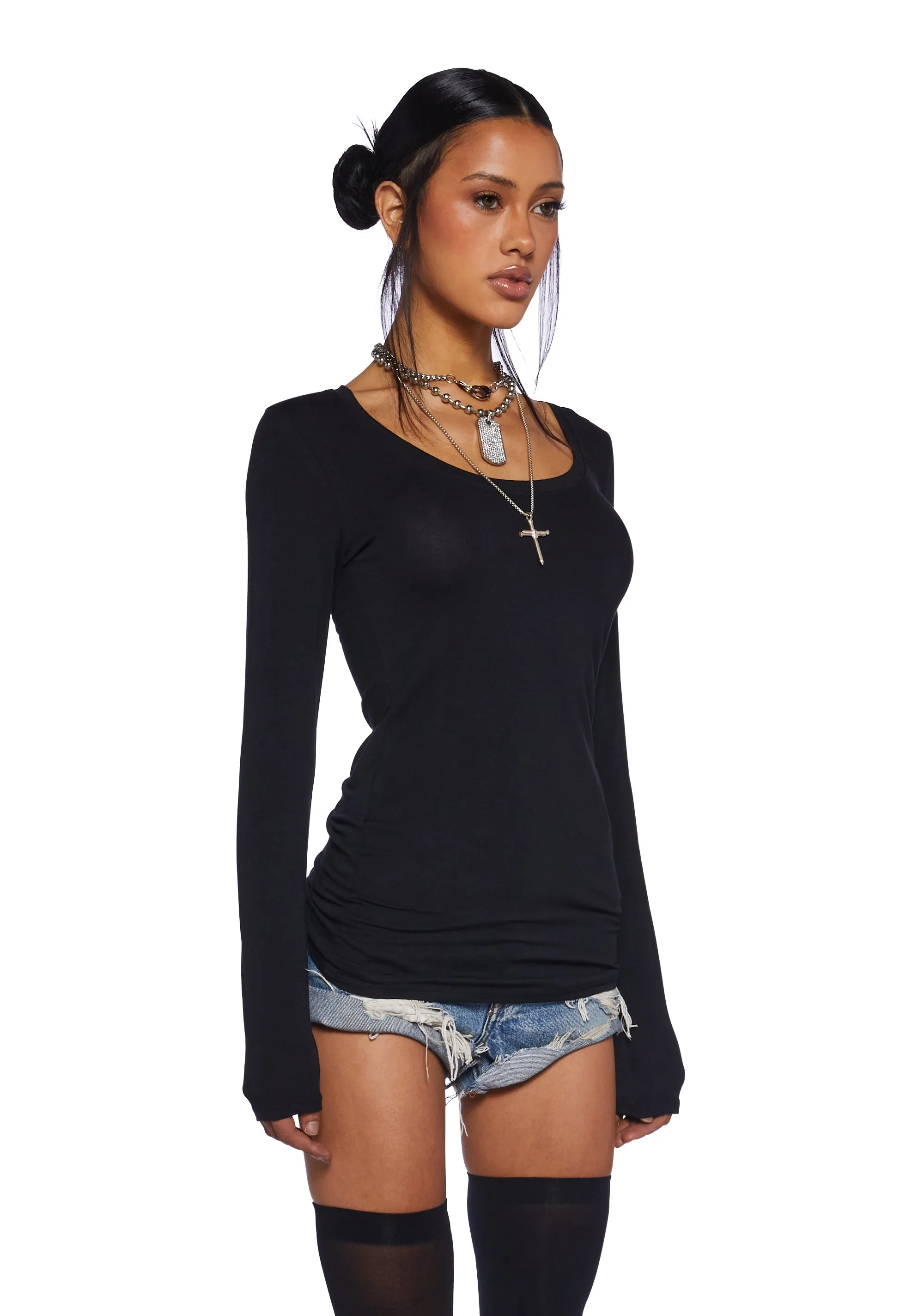 Cut It Out Tank Bodysuit-