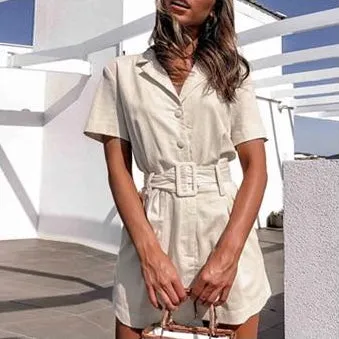 CYSTS BELTED ROMPER