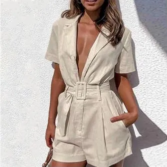 CYSTS BELTED ROMPER