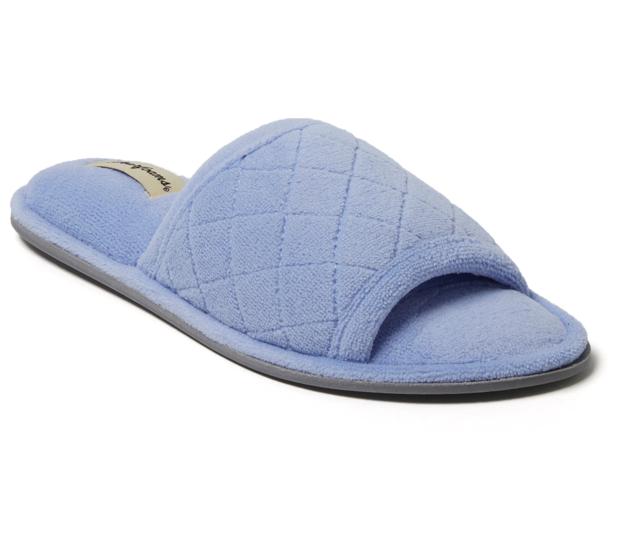 Dearfoams Women's Memory Foam Terry Slide Slipper - Beatrice