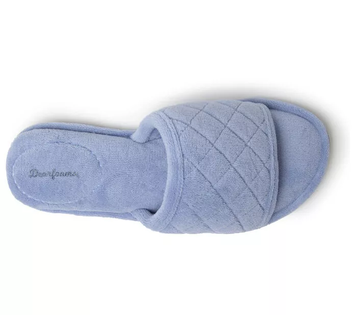 Dearfoams Women's Memory Foam Terry Slide Slipper - Beatrice