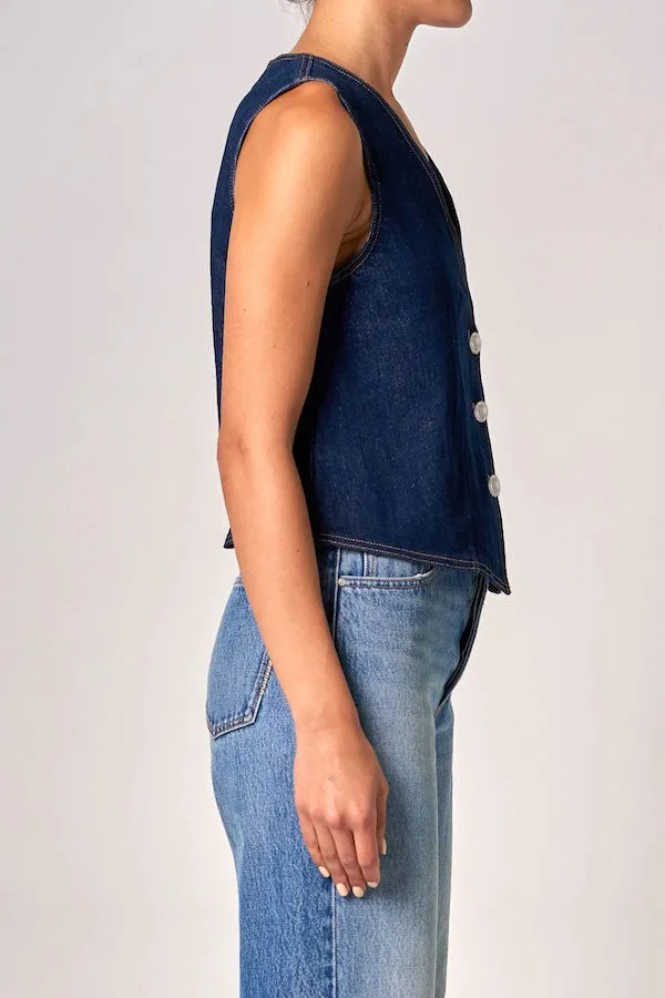 Denim Vest Rinse Denim