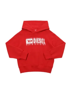 Diesel Kids   Cotton hooded sweatshirt w/logo 