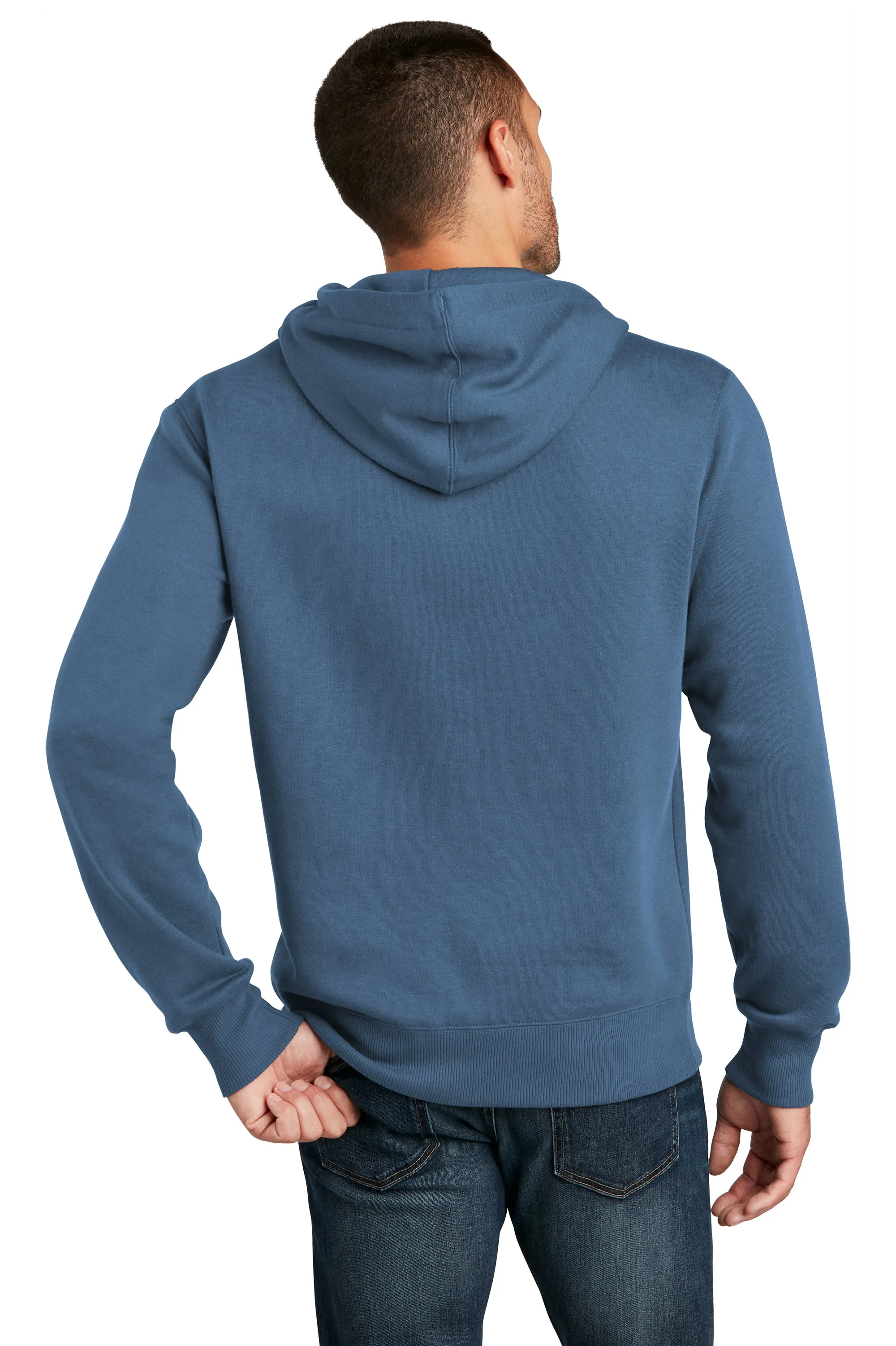 District Perfect Weight Fleece Unisex Hoodie - Maritime Blue