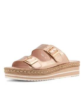 DJANGO & JULIETTE Axel Rose Gold Natural Leather Sandals