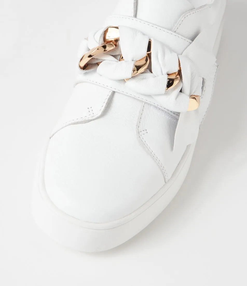 DJANGO & JULIETTE Layart White Leather Sneakers