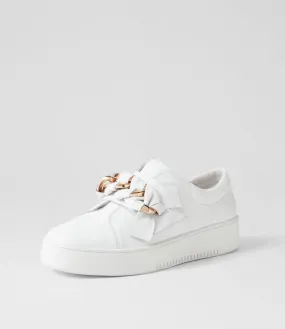 DJANGO & JULIETTE Layart White Leather Sneakers