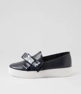 DJANGO & JULIETTE Lokki Navy Patent Leather Sneakers