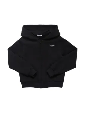 Dolce&Gabbana   Cotton zip-up hoodie w/logo 