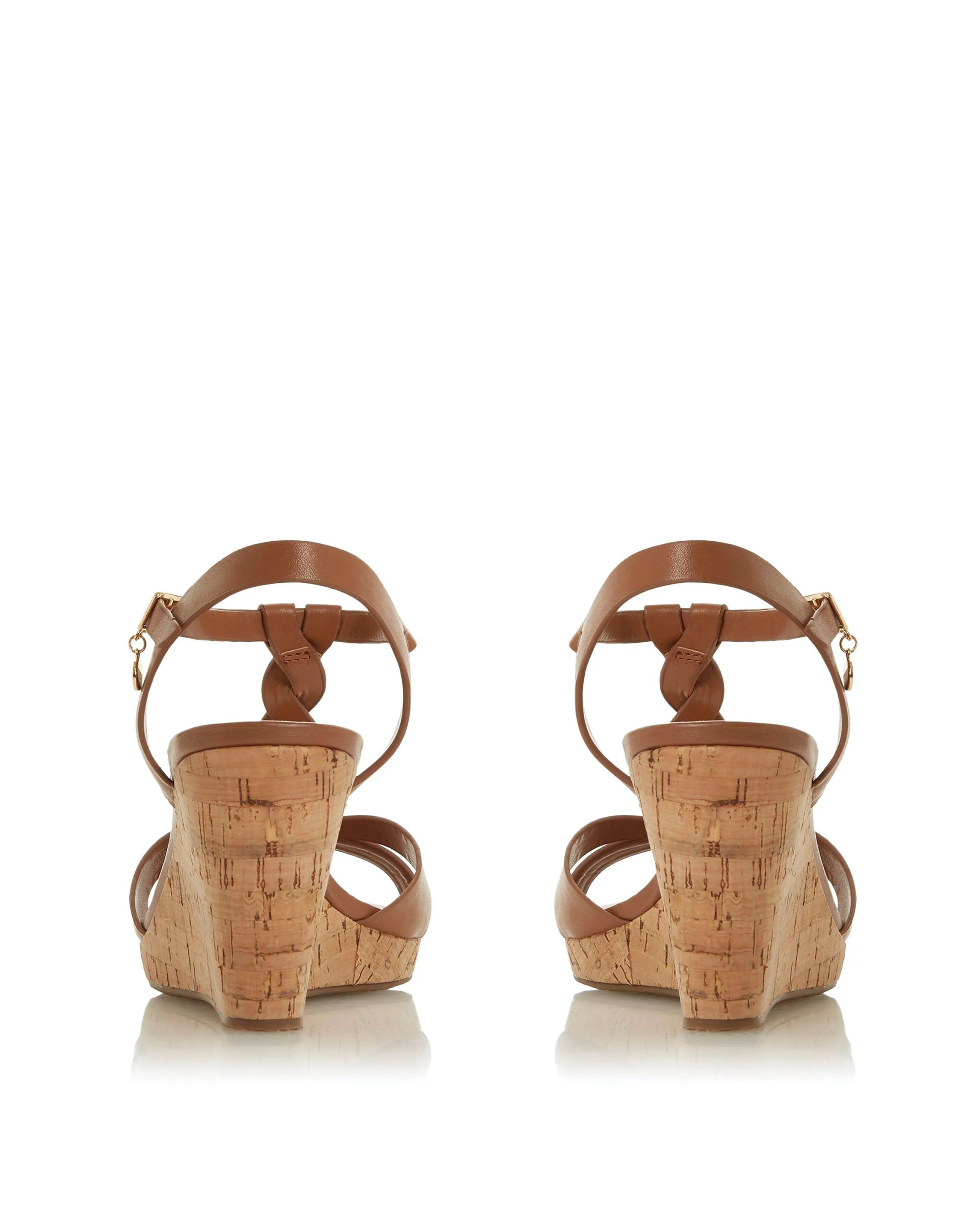 Dune London Tan Koala Sandals E Fit | Simply Be