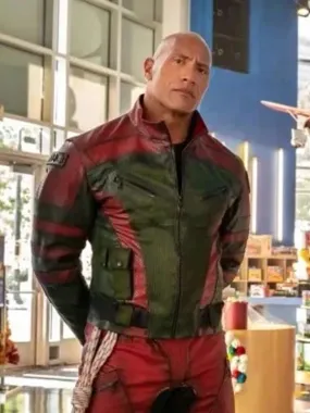 Dwayne Johnson Red One 2024 Leather Jacket | $20 Off Sale