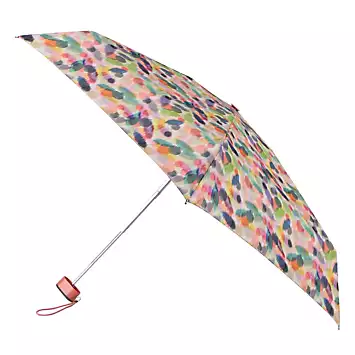 ECO-BRELLA® Compact Flat Ikat Daubs Print Umbrella by Totes | Look Again