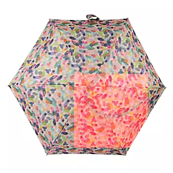 ECO-BRELLA® Compact Flat Ikat Daubs Print Umbrella by Totes | Look Again