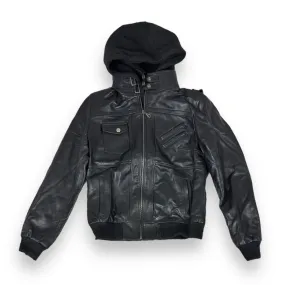 Edinburgh Leather Hoodie Jacket - Daniel's Leather