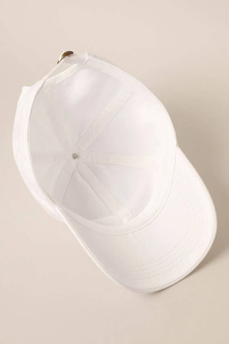 Embroidery Washed Cotton Baseball Mom Hat Cap