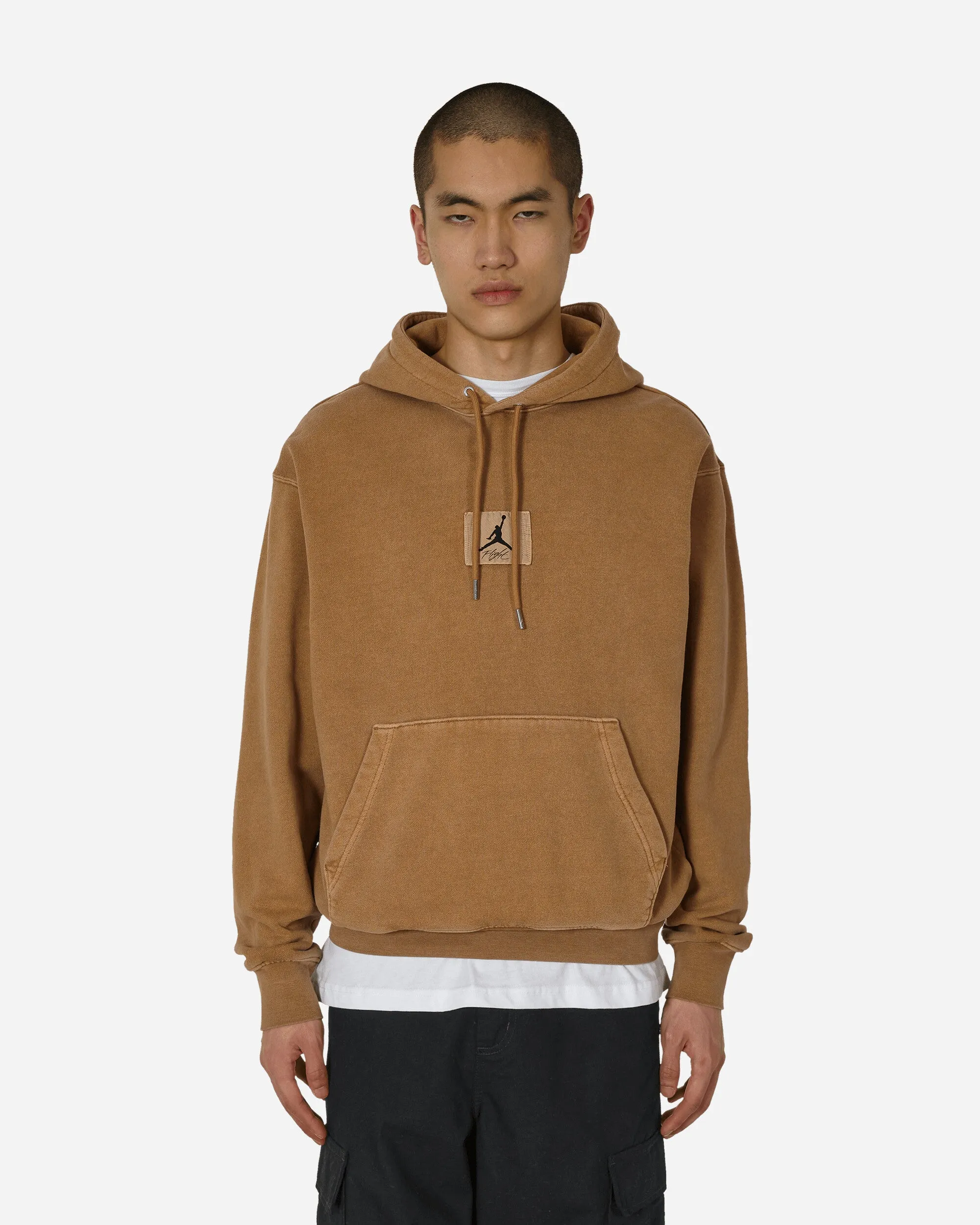 Faded Statement Fleece Hooded Sweatshirt Legend Dark Brown