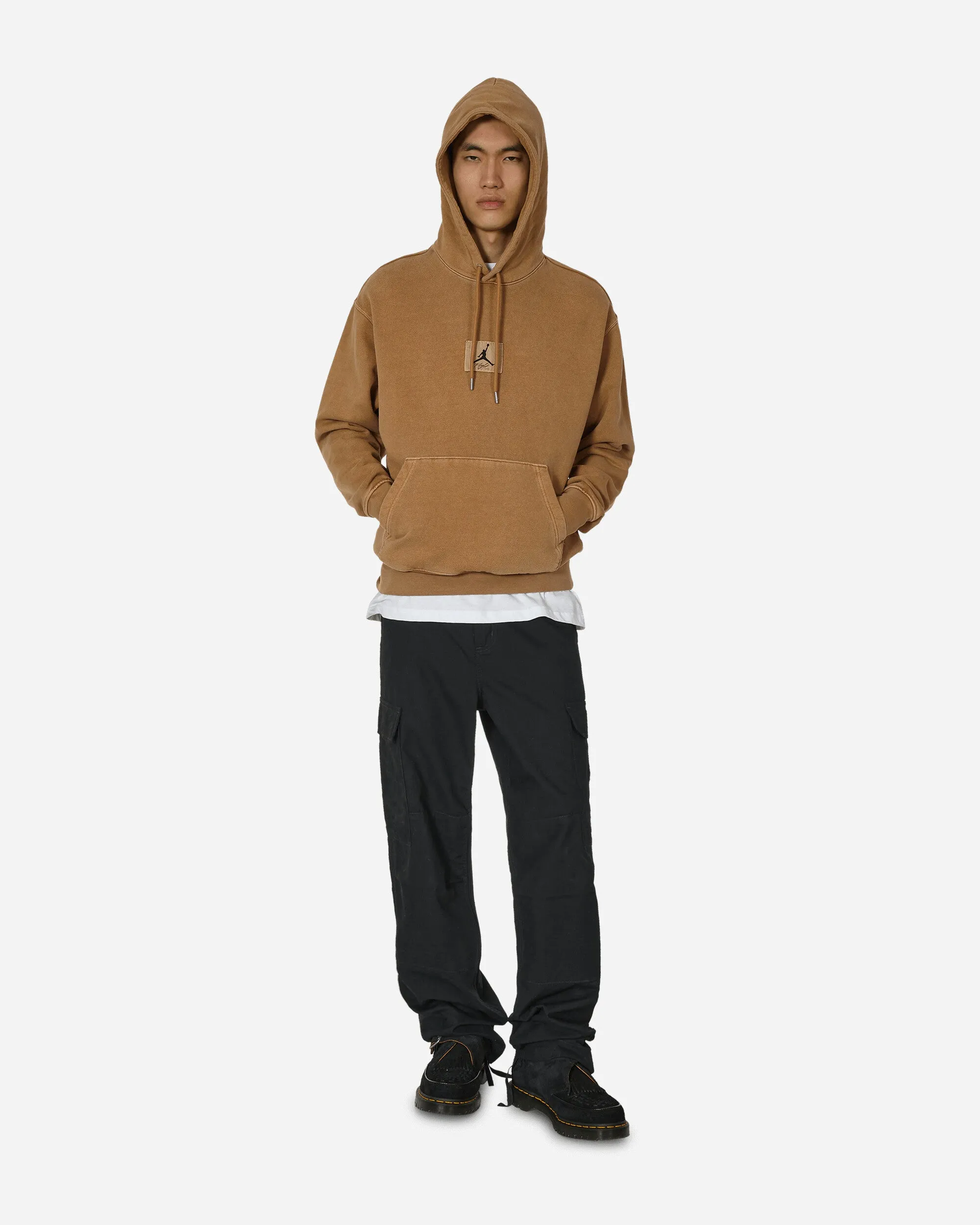 Faded Statement Fleece Hooded Sweatshirt Legend Dark Brown