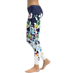 Flower Drawings Leggings