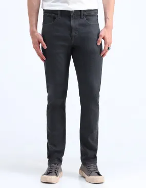 Flying Machine Slash Slim Tapered Fit Jeans