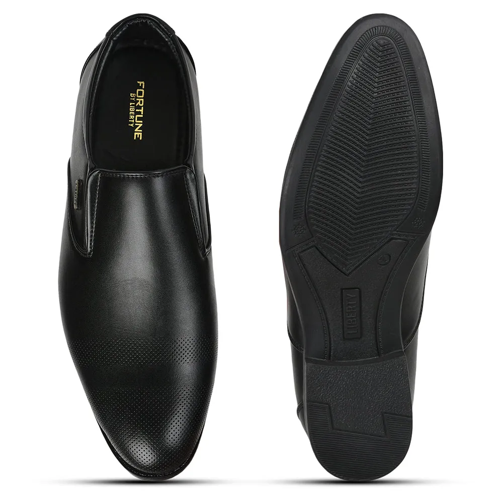 Fortune By Liberty Men JPL-276 Black Formal Non Lacing Shoes