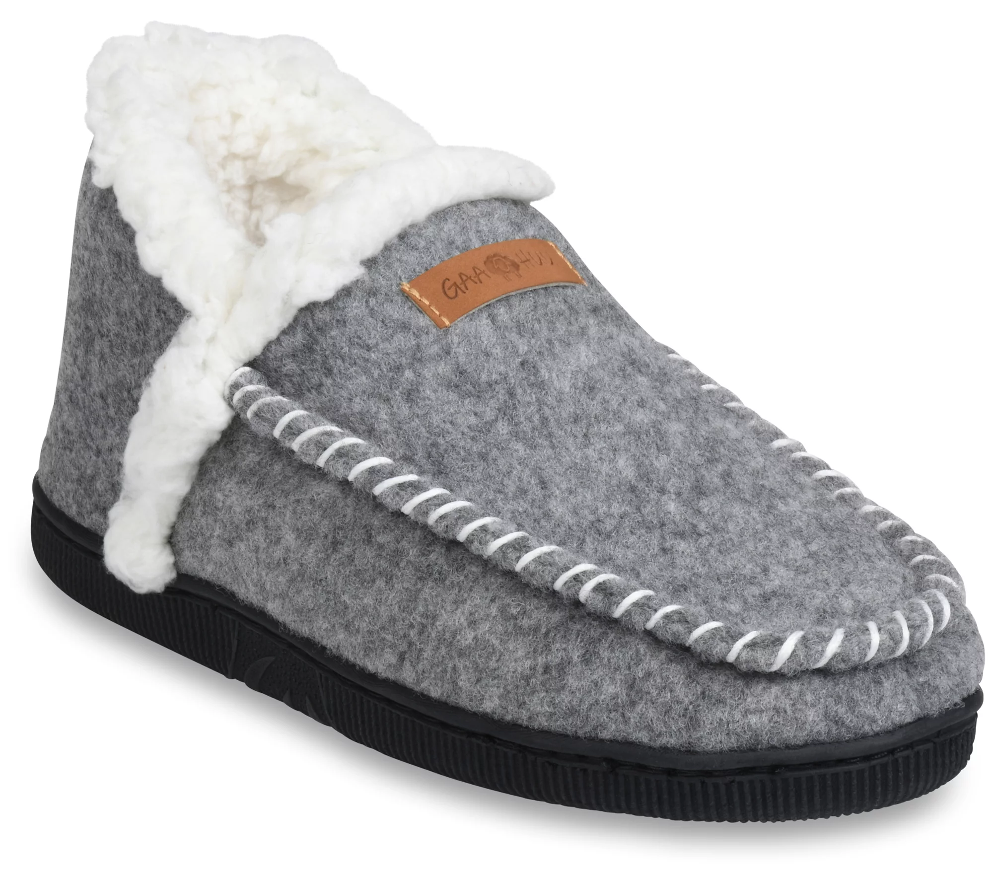 GaaHuu Women's Faux-Wool Ankle Moccasin Slipper