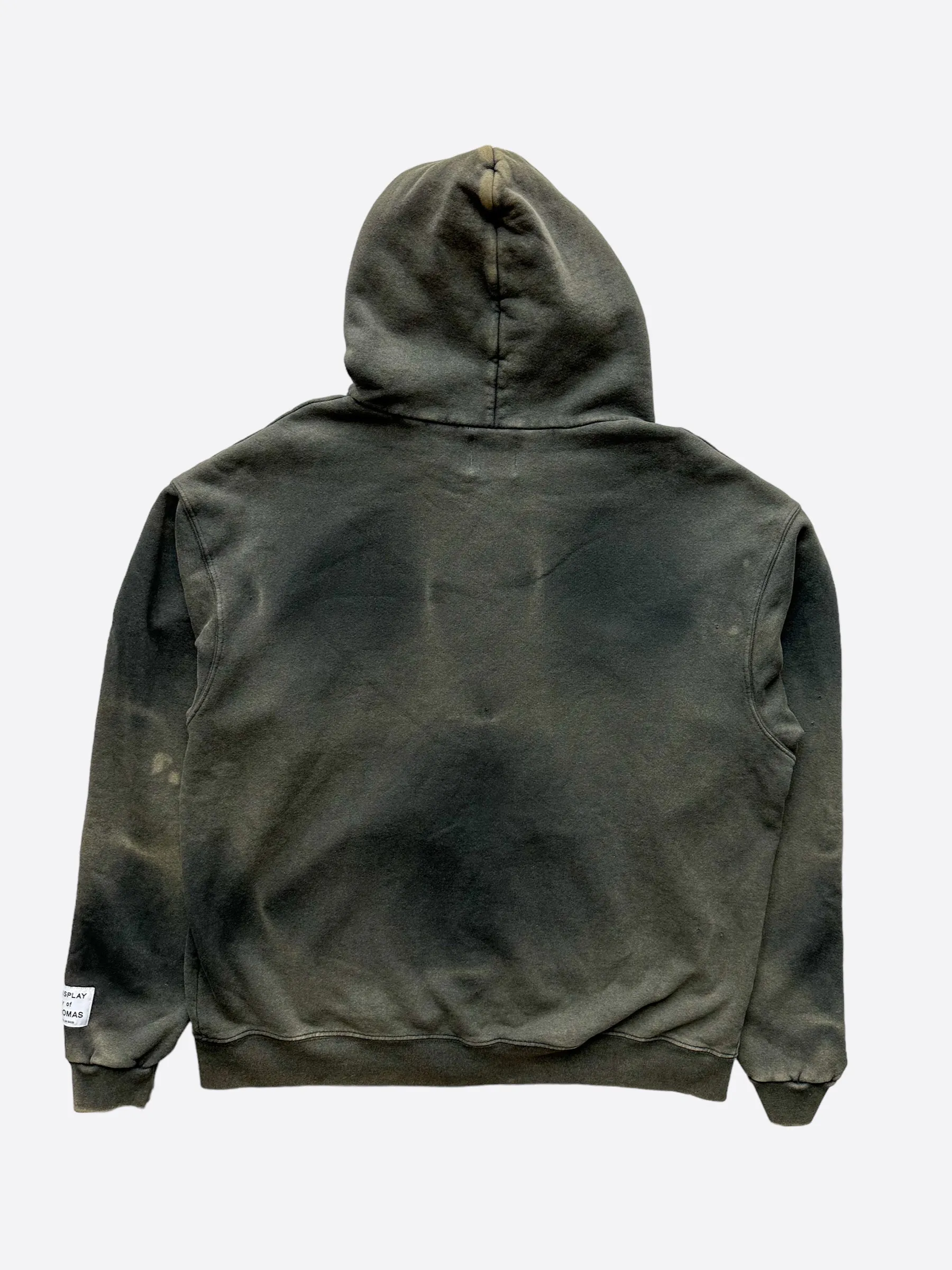 Gallery Dept Black Sunfaded Logo Zip Up Hoodie