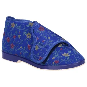 GBS Bella Ladies Wide Fit Slipper Blue