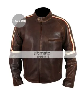 Getaway Brent Magna (Ethan Hawke) Brown Leather Jacket