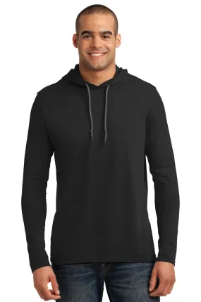 Gildan 100% Combed Ring Spun Cotton Long Sleeve Hooded T-Shirt. 987