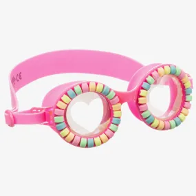 Girls Pink Candy Swimming Goggles