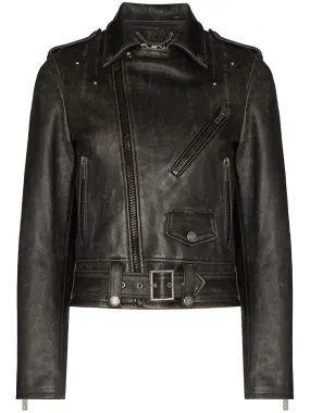 Golden Goose Distressed-Effect Biker Jacket | Luxury and style at your fingertips