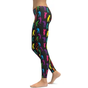 Golfer Pattern Leggings