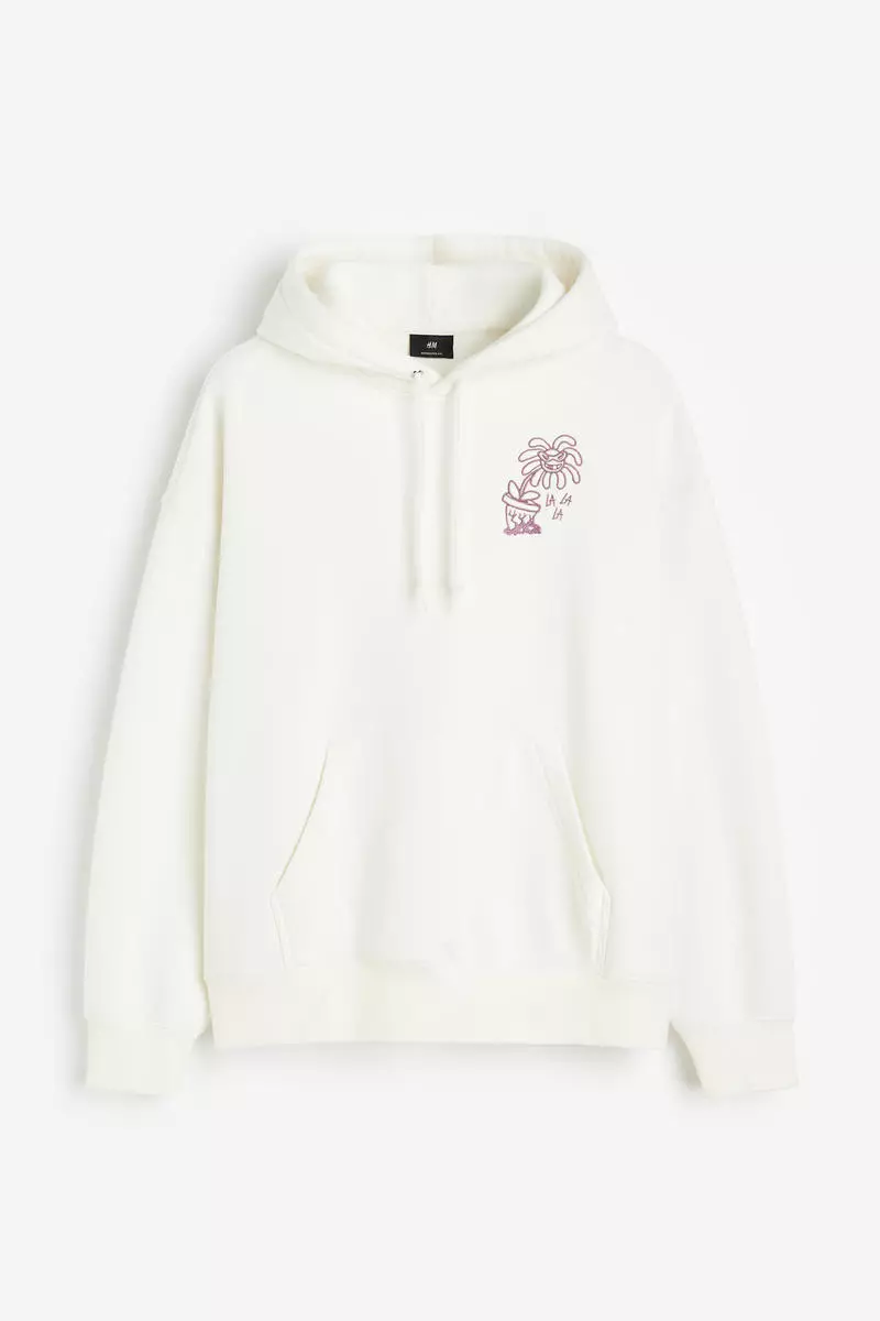 H&M Oversized Fit Motif-detail hoodie