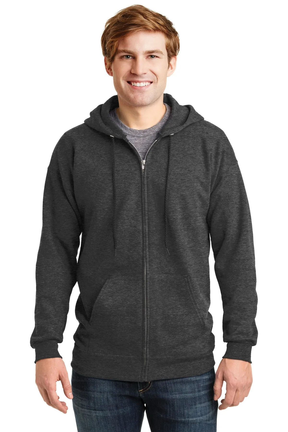 Hanes Ultimate Cotton - Full-Zip Hooded Sweatshirt.  F283