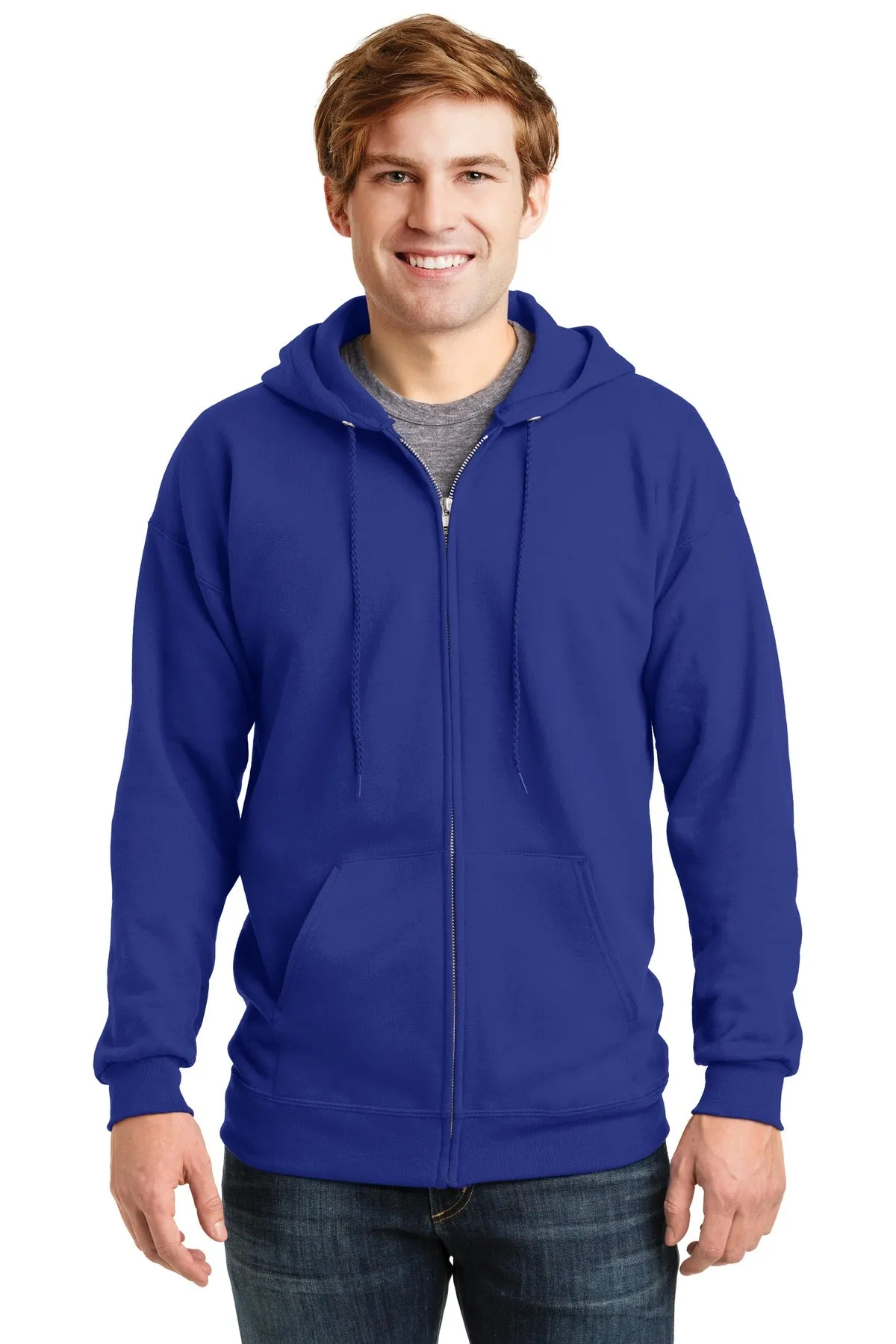 Hanes Ultimate Cotton - Full-Zip Hooded Sweatshirt.  F283