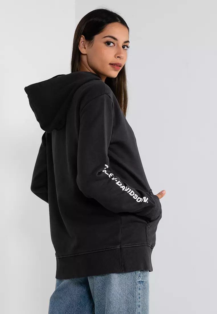 Harley-Davidson HD Oversized Street Machine Bar & Shield Hoodie