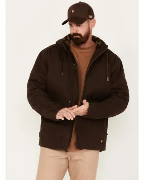 Hawx Men's Weathered Sherpa Lined Hooded Work Jacket