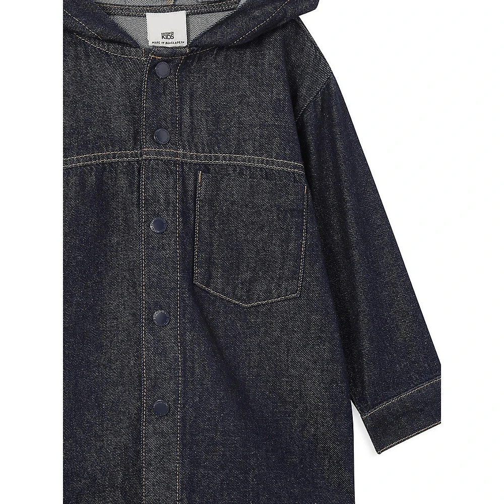 Hudson's Bay Little Boy's Oversized Fit Hooded Shacket