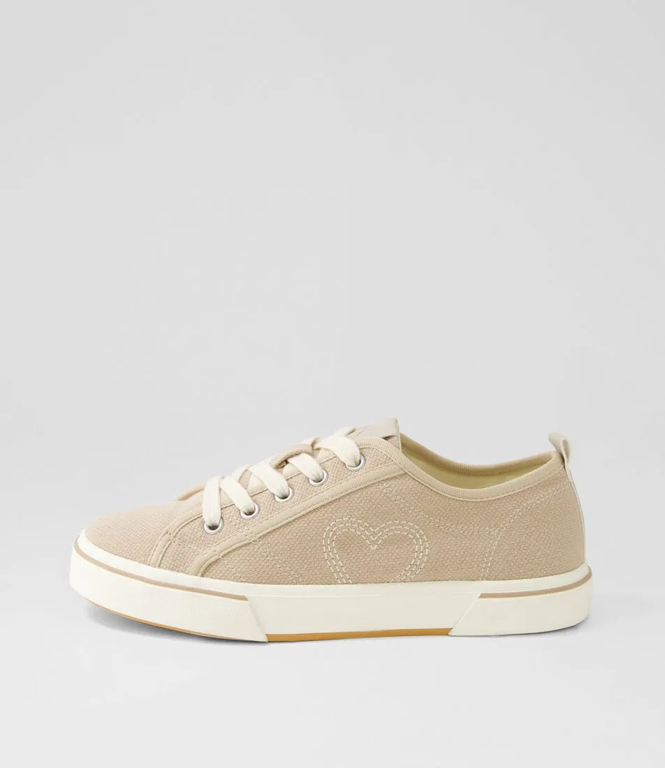 I LOVE BILLY Rontello Beige Canvas Sneakers