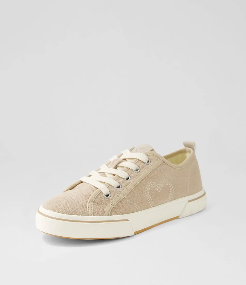 I LOVE BILLY Rontello Beige Canvas Sneakers