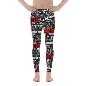 I Love You Men's Leggings