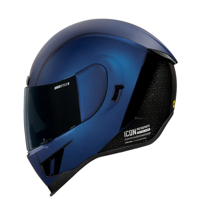 Icon Airform Counterstrike MIPS Blue Full Face Motorcycle Helmet