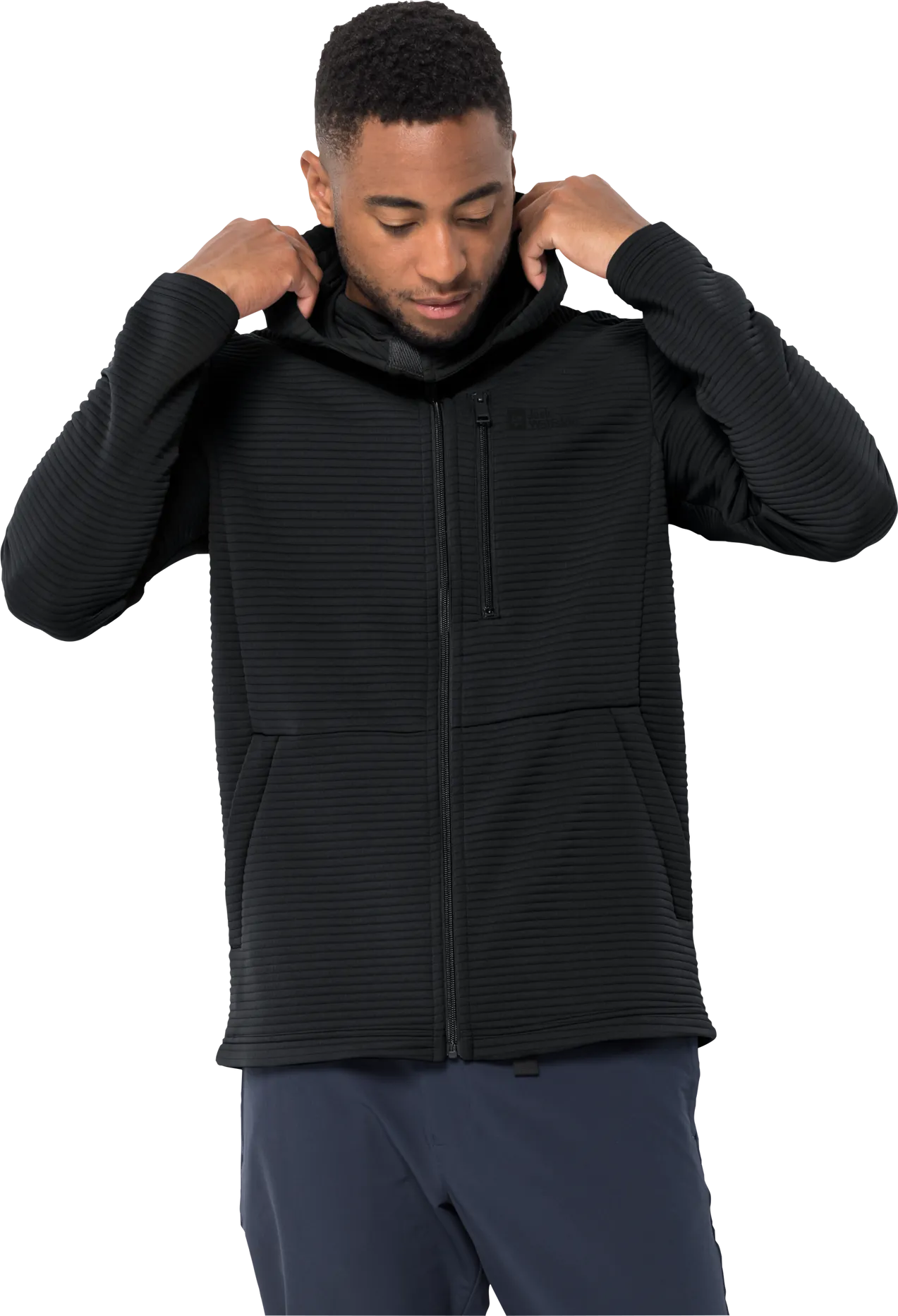 Jack Wolfskin Men's Modesto Hooded Jacket Black | Buy Jack Wolfskin Men's Modesto Hooded Jacket Black here | Outnorth