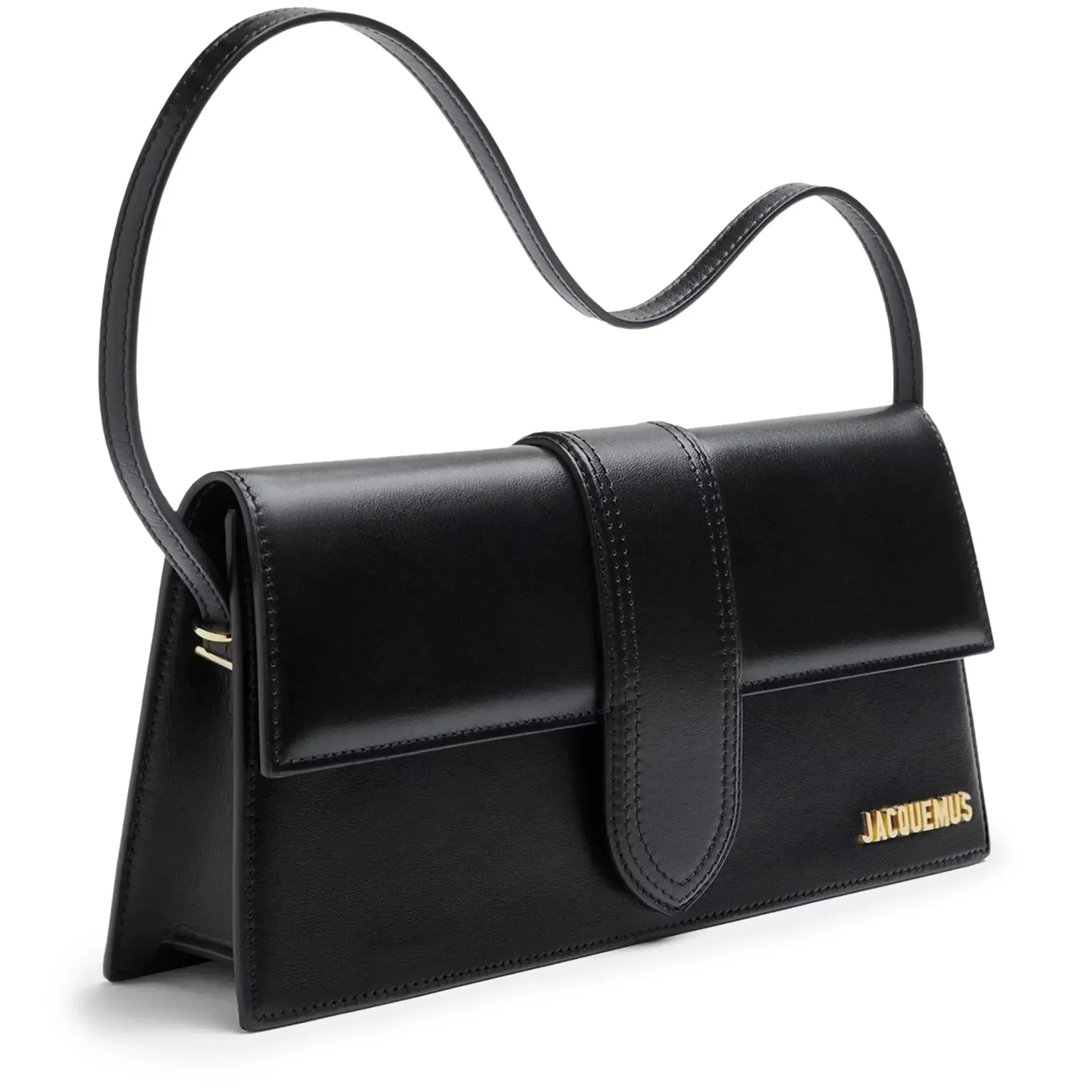 Jacquemus Le Bambino Long Flap Black Shoulder Bag