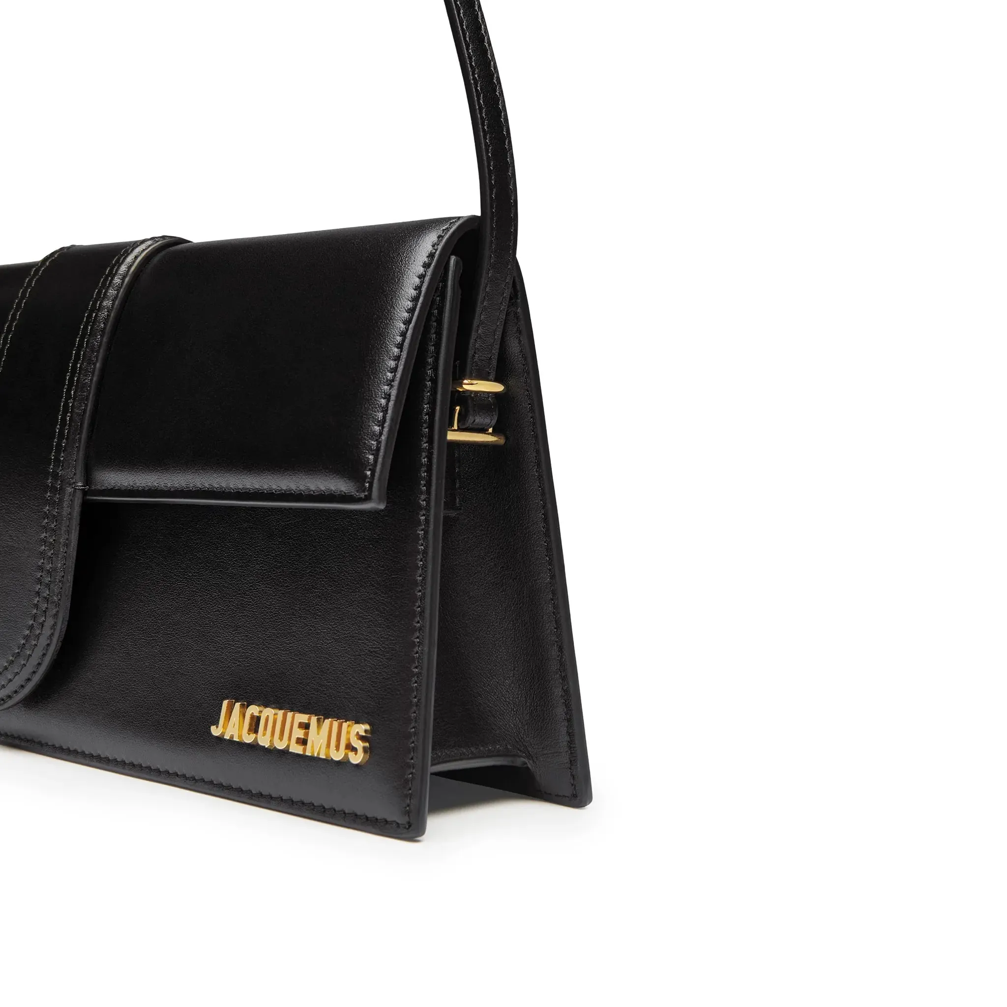 Jacquemus Le Bambino Long Flap Black Shoulder Bag