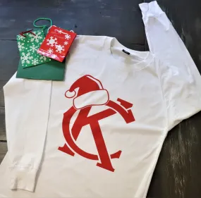 KC Santa Hat - White Long Sleeve