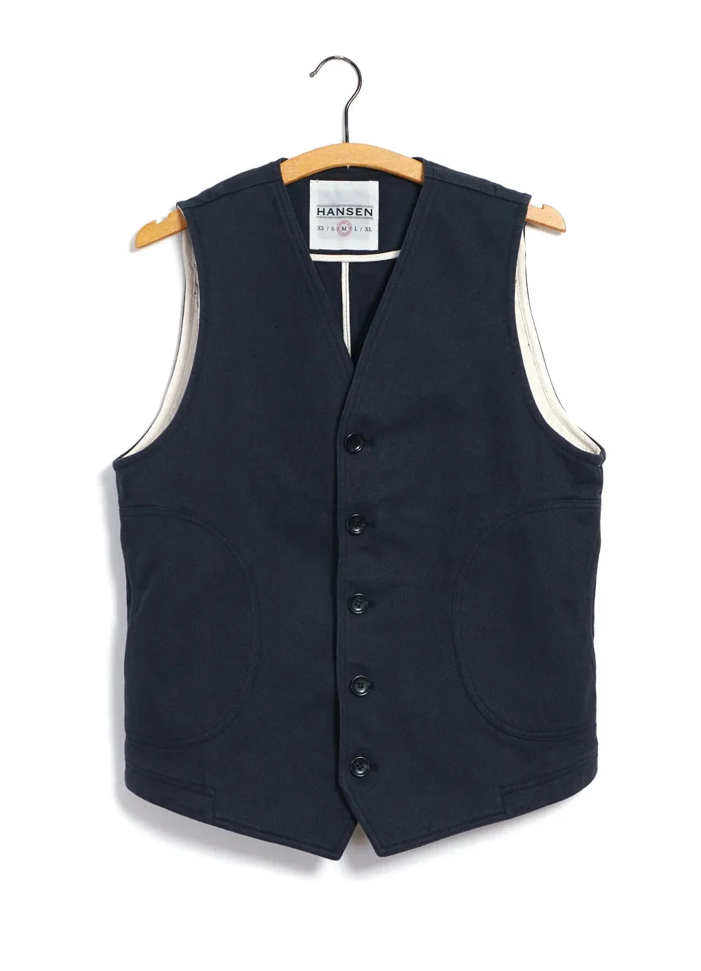 Knud, Workwear waistcoat, Dark Navy