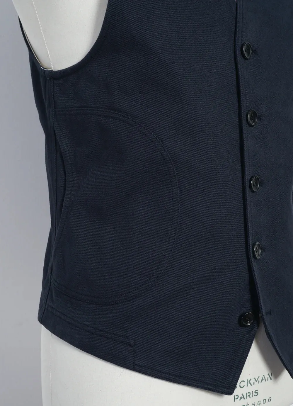 Knud, Workwear waistcoat, Dark Navy