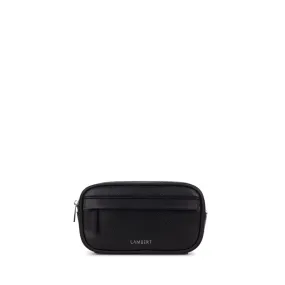 Lambert - The Marina - Black Vegan Leather Waist Bag